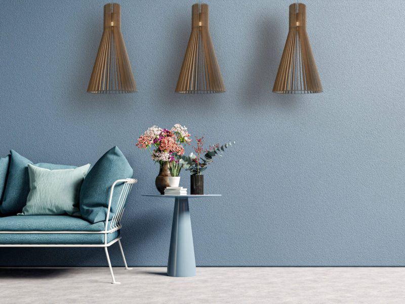 skandináv stílusú fa medál lámpa