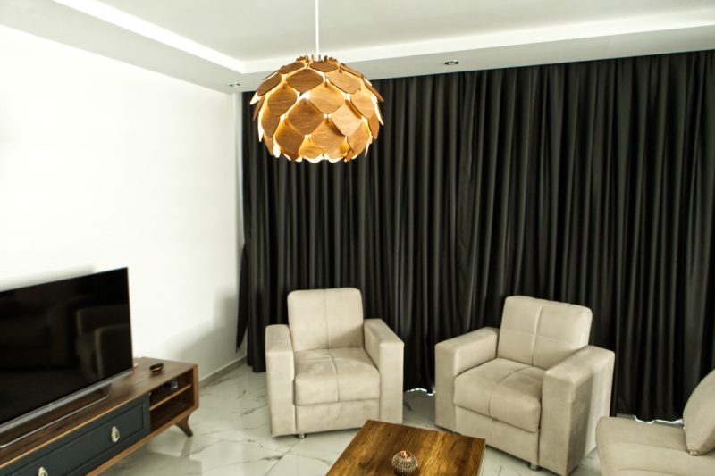 Bazsarózsa fa mennyezeti lámpabúra