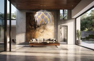 fából készült vénusz virága lámpa, mennyezeti lámpa, világítás otthonunkba