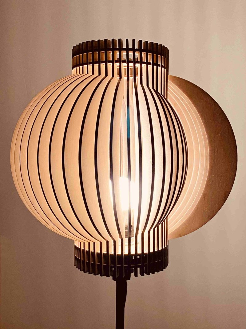 Tatu lámpa Tatu fa állólámpa, fából készült lámpák