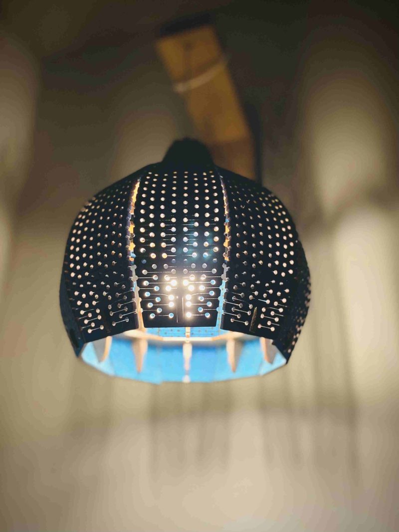 Mimóza skandináv falámpa, design lámpa, világítás nappaliba, falikar