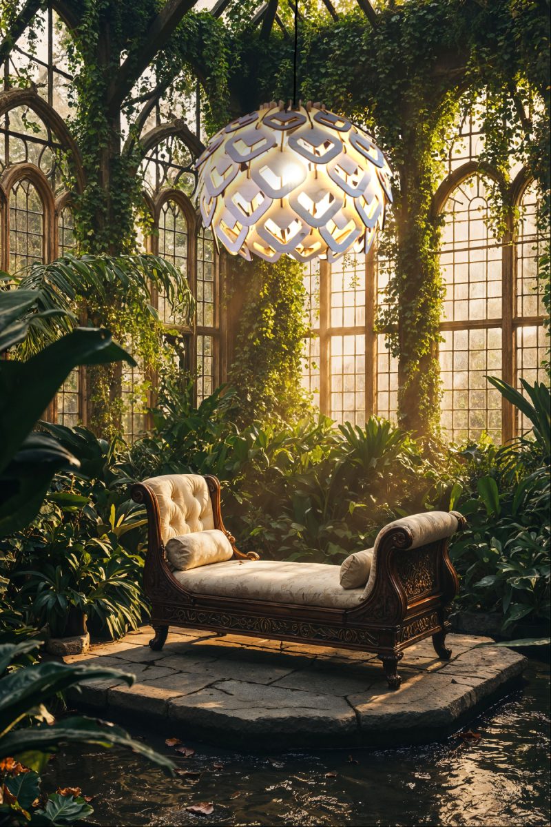 venusz-uveghaz Nagy méretű fa lámpa, nappali világítás, étkező lámpa